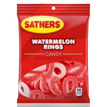 Sathers Chuckles Melon Rings Gummi Candy 3-3/4 oz 06770